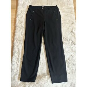 Flirtatious Pants Womens Size XL Tapered Trousers High Rise Stretch Black